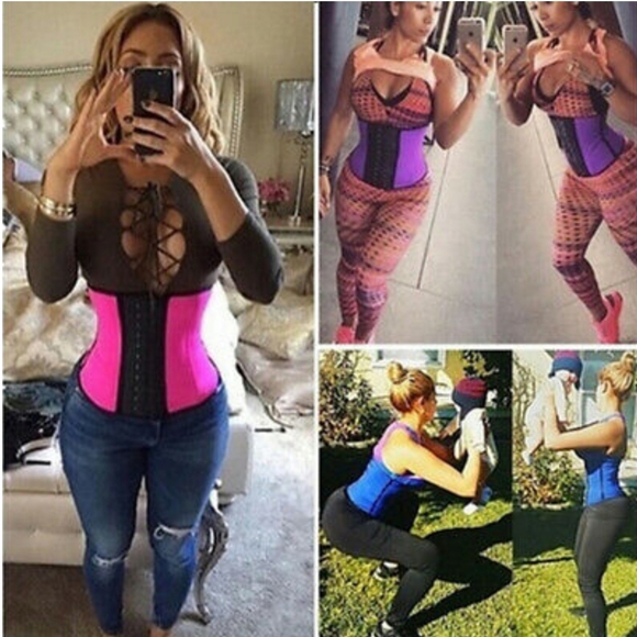 Other - 9 STEEL BONED LATEX WAIST TRAINER